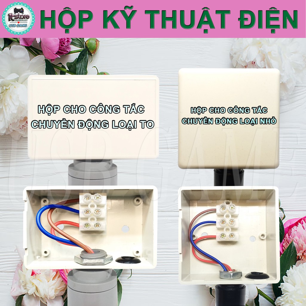 Hộp Kỹ Thuật Đi Dây Chống Nước Cho Công Tắc Cảm Biến Chuyển Động Hồng Ngoại Trong Nhà Và Ngoài Trời