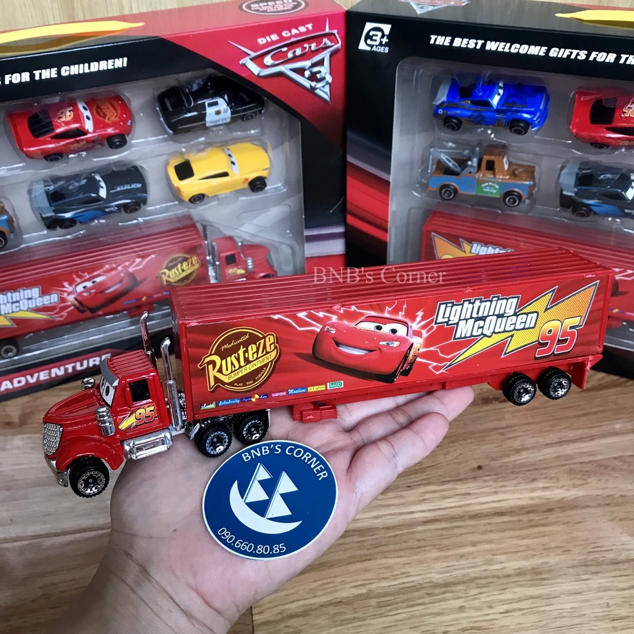 [BNB's Corner] Bộ xe tải Mcqueen và 6 xe nhân vật Cars 3 | BigBuy360 - bigbuy360.vn