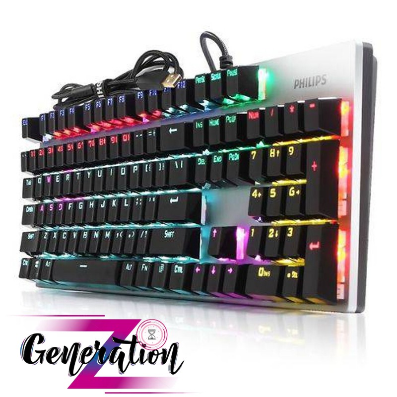 [Mã 254ELSALE giảm 7% đơn 300K] Bàn Phím Cơ Gaming Philips SPK8404/ G404 LED RGB - HÀNG CHÍNH HÃNG