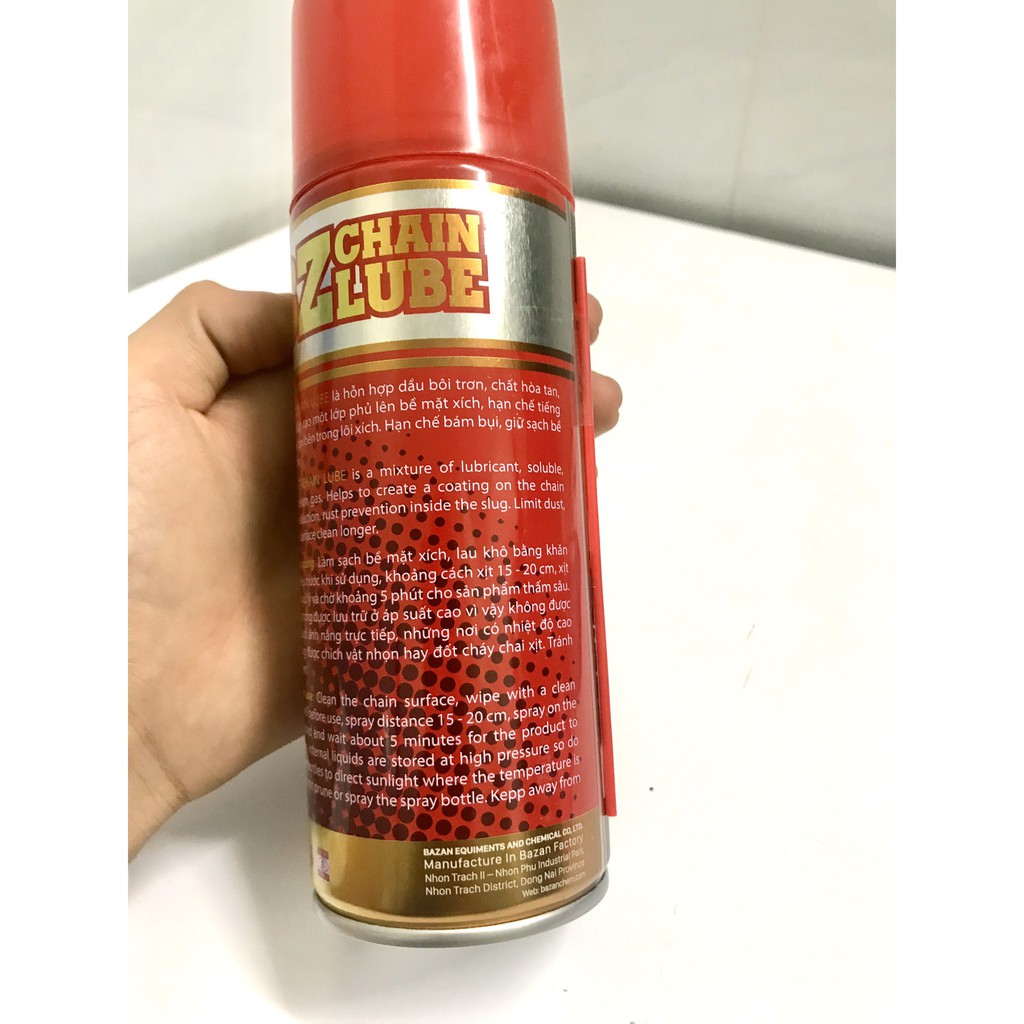 CHAI XỊT DƯỠNG SÊN XÍCH BZ CHAIN LUBE