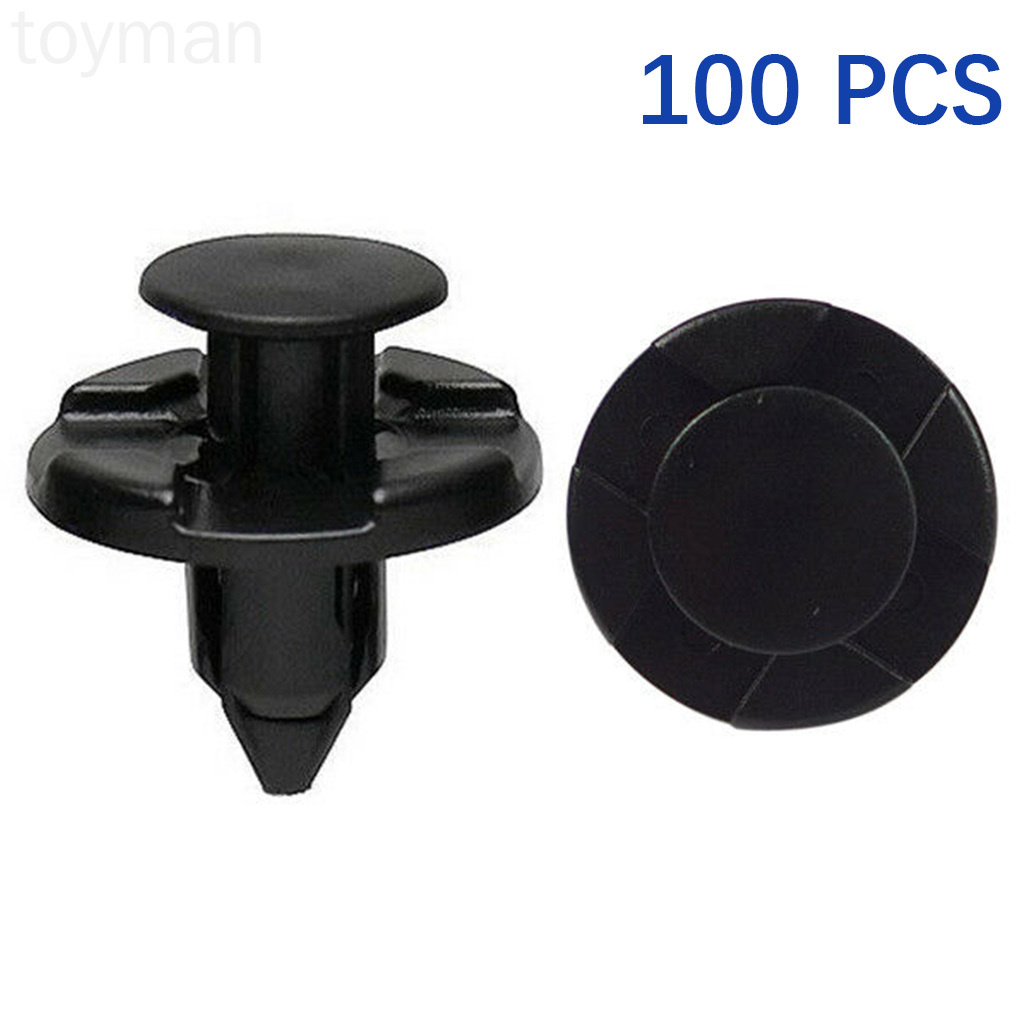 FENDER Set 100 Đinh Tán Nhựa 8mm 01553-09321 Cho Xe Hơi Nissan