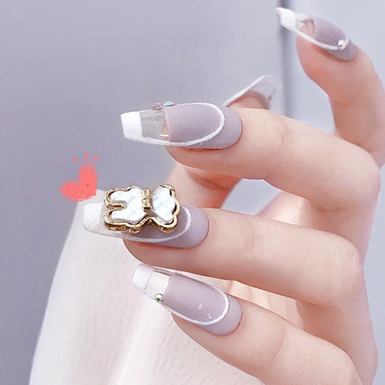 Charm gấu cao cấp trang trí móng phong cách nhật bản