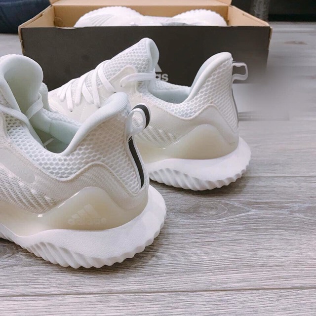 [Ảnh thật] Giày Adidas Alphabounce màu trắng dành cho nam nữ