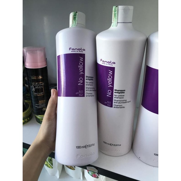 Dầu Gội Khử Vàng Fanola No Yellow 1000ml. Dầu Gội Tím Elgon.Hàng Chính Hãng NAMI