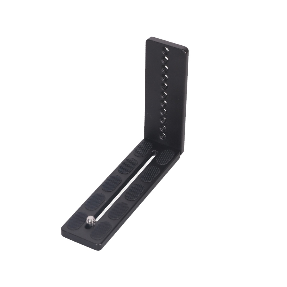 Đế giá đỡ khung gắn tháo lắp chữ L, MPU105L loại đế dài nhiều lỗ 1/4, cho máy ảnh canon, fuji, nikon v.v...