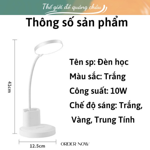 Đèn học để bàn, chống ánh sáng xanh bảo vệ mắt hiệu quả, chống cận thị - Hàng Quảng Châu (DN4)