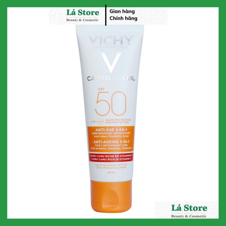 Kem Chống Nắng Ideal Vichy Capital Soleil Anti-Aging SPF50 PA+++UVA &amp; UVB 50ml