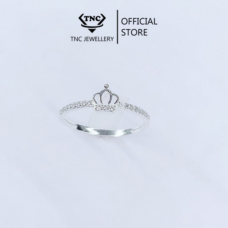 Nhẫn Bạc Nữ Hình Vương Miện Đính Đá - Trang Sức TNC Jewellery