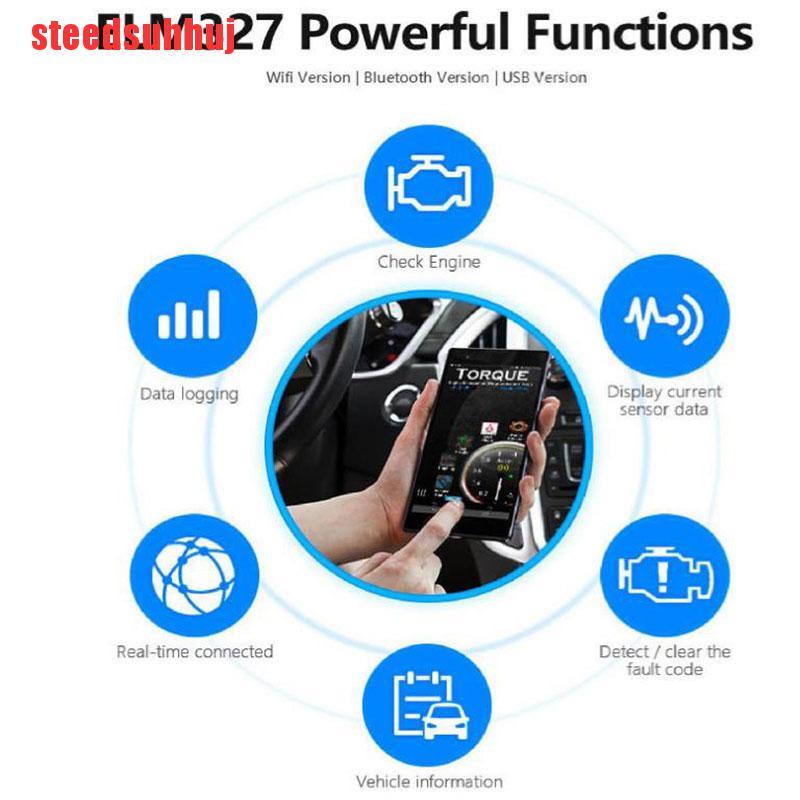 Thiết Bị Chẩn Đoán Xe Hơi Elm327 Obd2 Bluetooth V1.5