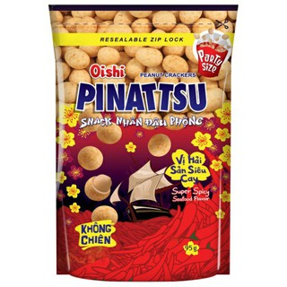 Snack Nhân Đậu Phộng PINATTSU Vị Hải Sản Siêu Cay