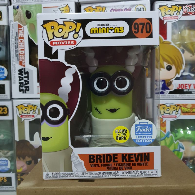 Đồ chơi mô hình funko pop 970 Bride Kevin (Glow in the Dark) - Minions