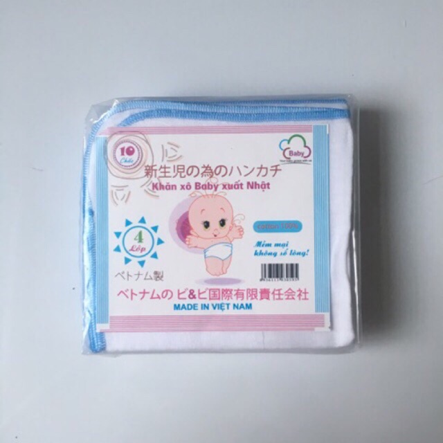Combo 5,10 gói khăn xô, khăn sữa 4 lớp