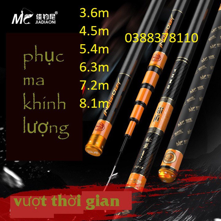 [MC JIADIAONI Chính Hãng] Cần Câu Tay MC Phục Ma Khinh Lượng Tải Tĩnh 4000gr