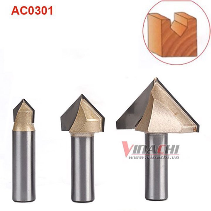 MŨI MÒI V 90 ĐỘ TIDEWAY AC0301 CỐT 12.7MM - 1 MŨI