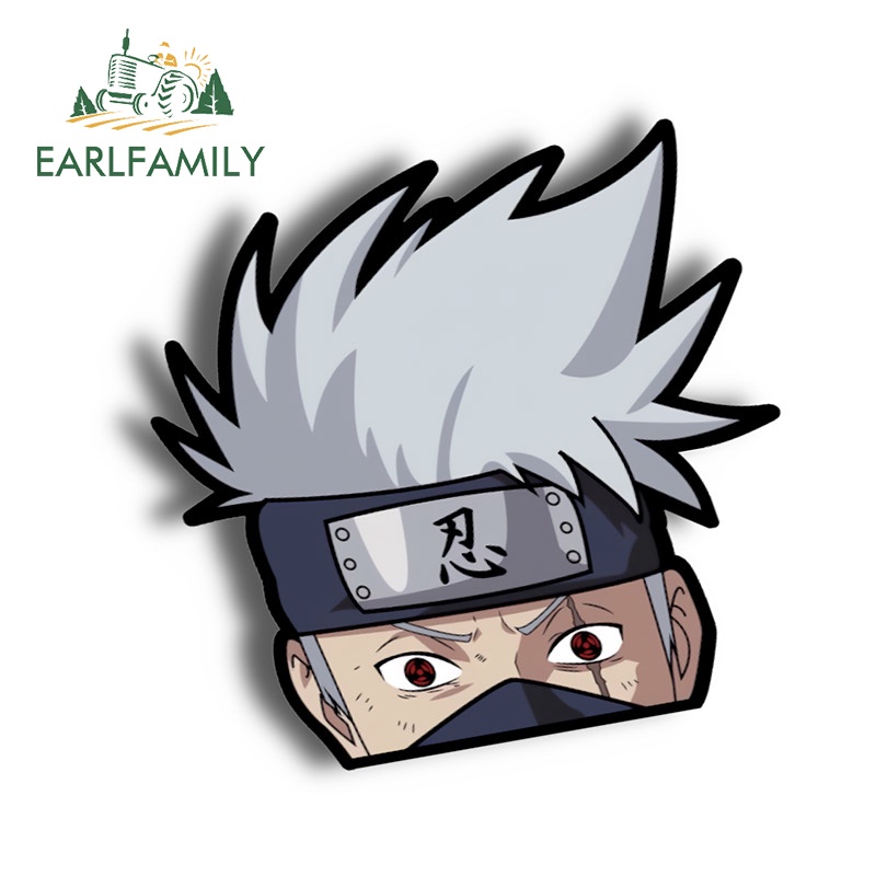 Nhãn Dán Vinyl Chống Trầy In Hình Nhân Vật Hatake Kakashi Trong Naruto 13Cmx12.8Cm Trang Trí Xe Hơi / Xe Máy