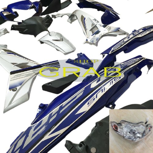 Bộ nhựa Màu Xanh GP cho xe SIRIUS đời 2005 đến 2018 - Dàn áo xe Sirius màu Xanh tím -SPG-DGSi-xt