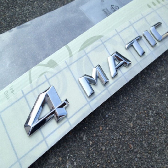 Sản Phẩm Decal tem chữ 4Matic inox cao cấp dán trang trí ô tô G30208 .