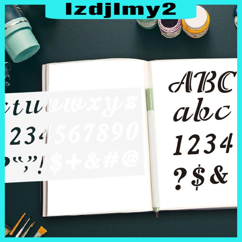 Romanful 3Pcs Alphabet Letter Numbers Signs Stencils Template Scrapbook DIY Painting