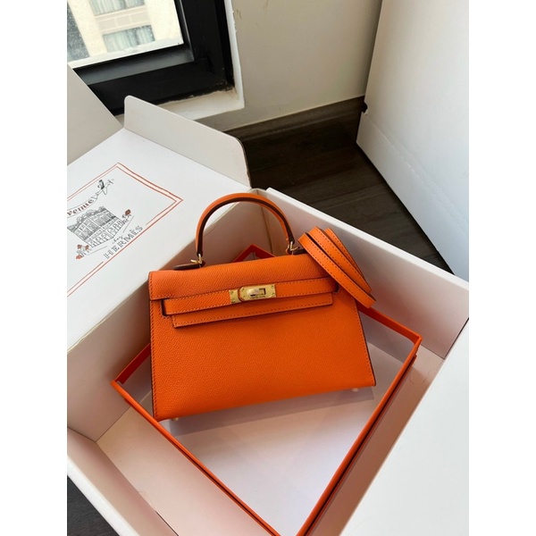 Túi HM Kelly Nguyên bản Sz 21cm Chất da thật Fullbox + túi vải + bill