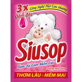 Nước xả vải Siusop hương hoa Hồng dây 30ml x 10 gói