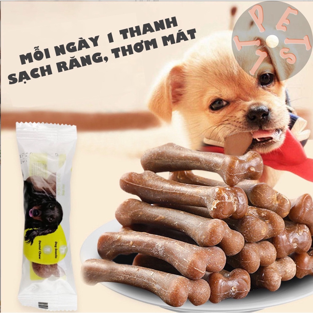 Xương gặm sạch răng bổ sung canxi cho chó Dog snacks (28gr/cây 7cm)