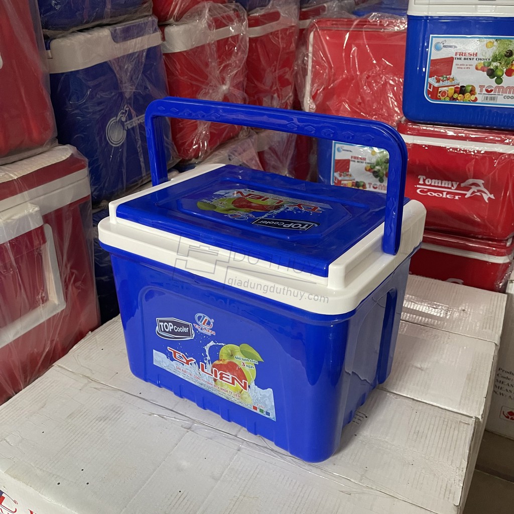 Thùng Đá Vuông Giữ Lạnh 100 giờ, Dung Tích 20L Top Cooler Đa Năng Kèm Quai Xách, Không Chứa BPA, An Toàn Cho Sức Khỏe