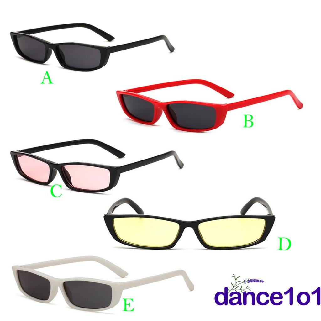 Kính mát gọng màu trơn hình dạng độc đáo cổ điển cho nam và nữ đi mua sắm dự tiệc