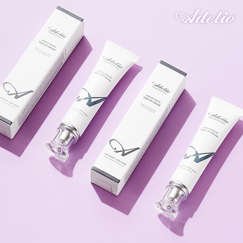 [Adelio] Tone Up Cream làm sáng da tức thời, Kem nâng tông da, kem lót  Adelio nội địa Hàn Quốc
