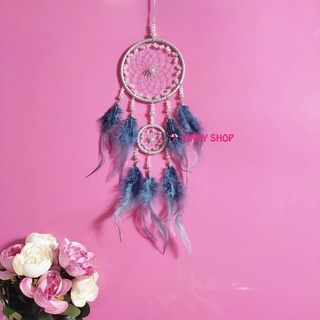 Dreamcatcher treo tường, dream catcher handmade màu xám decor phòng xinh xắn đáng yêu Pinky Shop mã DRD42