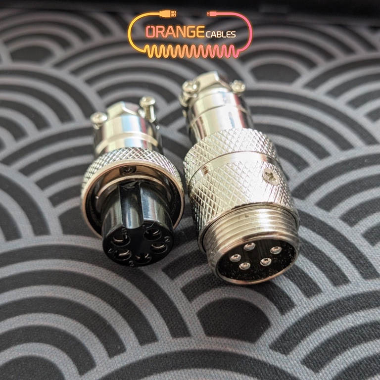 Trục GX16 5 pins. dùng trong custom cable, âm thanh và nhiều lĩnh vực điện, điện tử