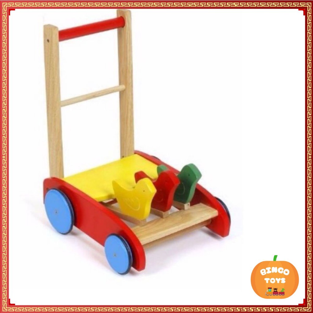 Xe tập đi 3 con chim  bằng gỗ hàng loại đẹp
