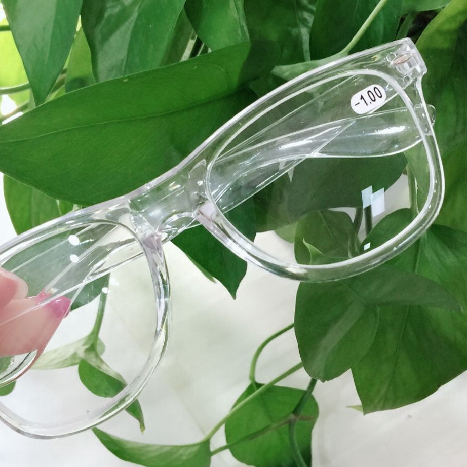 Mắt kính cận gọng màu trong suốt 0~400° hợp thời trang