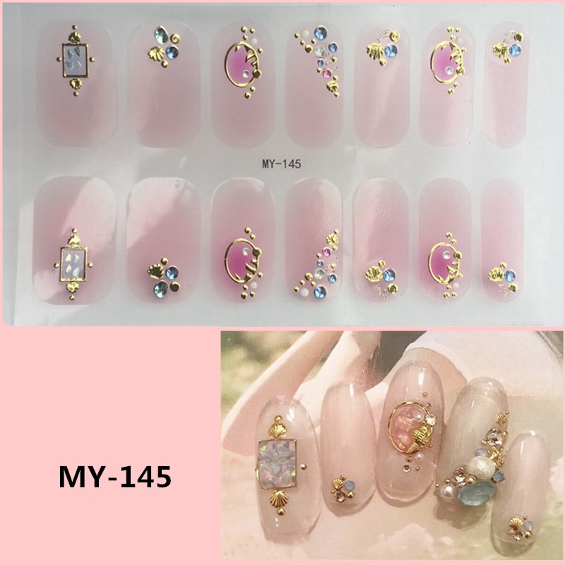 Miếng dán đính hạt 3D trang trí móng tay nghệ thuật My145-152