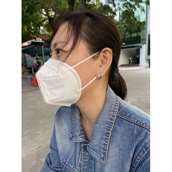 Khẩu trang Usasen 95 pro y tế kháng khuẩn - 5 lớp - hộp 10 cái