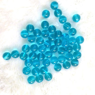 1 xâu hạt đá xanh trong 8mm (50 viên)