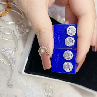 BÔNG TAI ĐÁ BẠC TA CAO CẤP