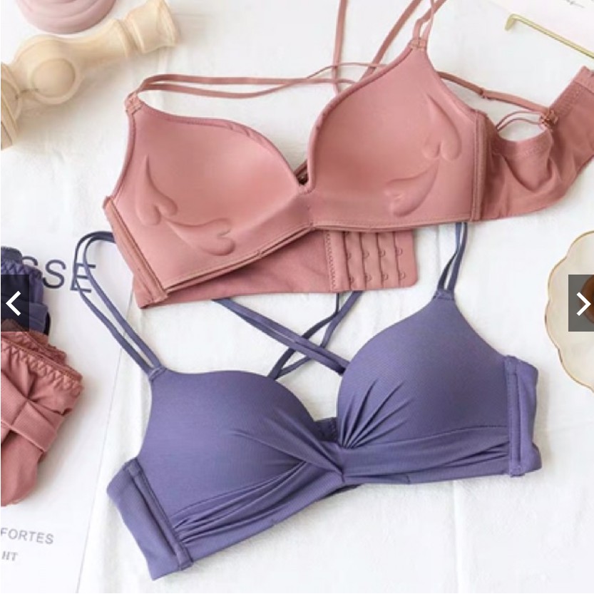 (Siêu hot) Bộ đồ lót (áo + quần) nhún ngực thông hơi