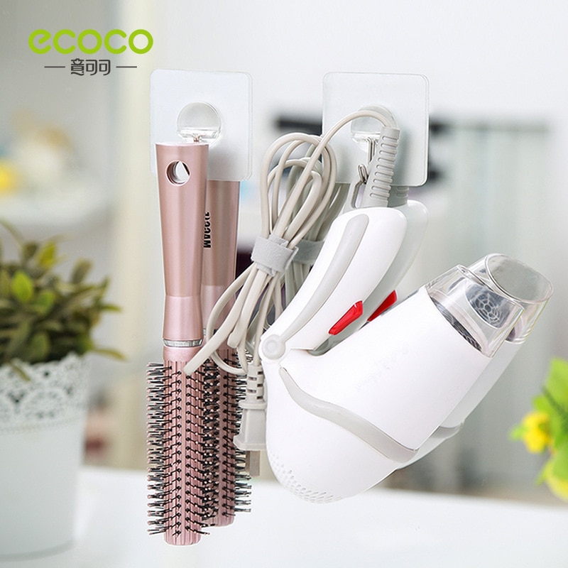 Set 8 móc treo trong suốt ECOCO không để lại dấu vết chịu lực nặng có thể tái sử dụng cho phòng tắm/nhà bếp