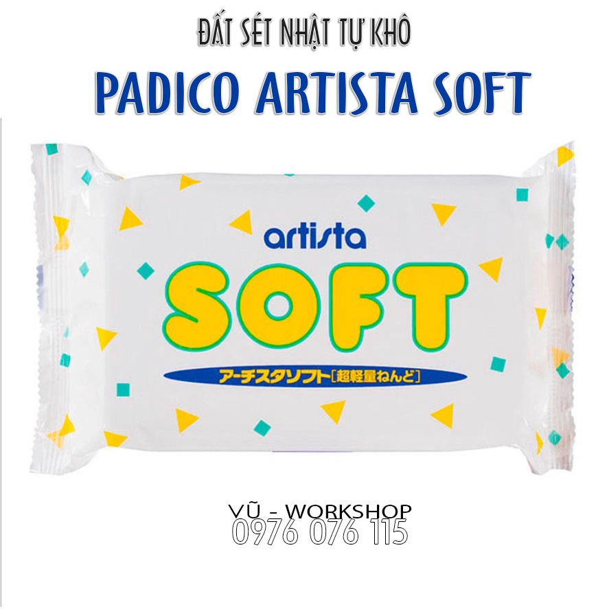 Đất Sét Nhật Tự Khô Siêu Nhẹ Padico ARTISTA SOFT