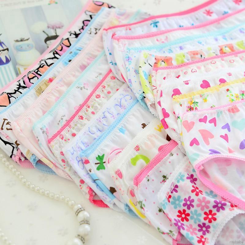 Bộ 6 Quần Lót Cotton Mềm Mại Cho Bé Gái