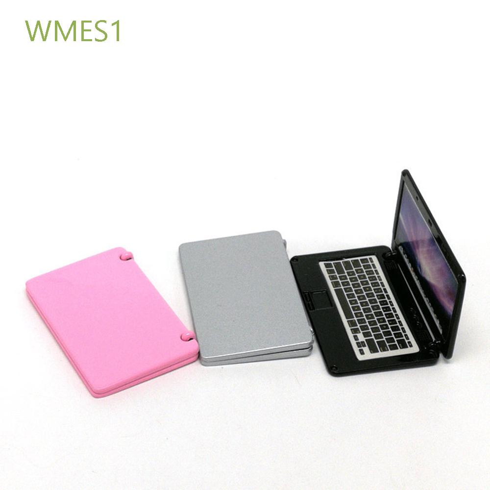 Mô Hình Máy Tính Laptop Mini Bằng Hợp Kim Dễ Thương Trang Trí Nhà Búp Bê Tỉ Lệ 1: 12 Diy