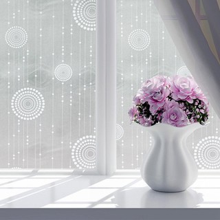 Decal dán kính mờ Lala khổ 90cm trang trí cửa kính có sẵn keo dán không gây bẩn tường