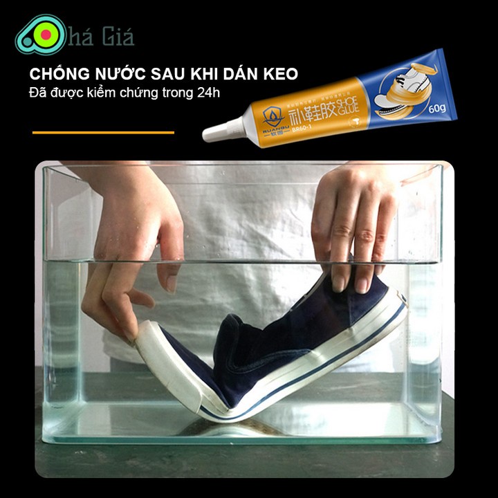 Keo Dán Giày Trong Suốt Đồ Da Chuyên Dụng Shoe Glue 60g