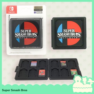 [Sẵn VN - NowShip] Hori Phụ Kiện Hộp Băng Game 12 Khoang Cho Nintendo Switch NS, Nintendo Switch Lite Super Smash Bros