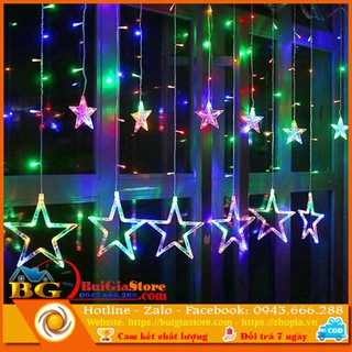 Bộ đèn nháy sao 5 mét trang trí tết, Noel