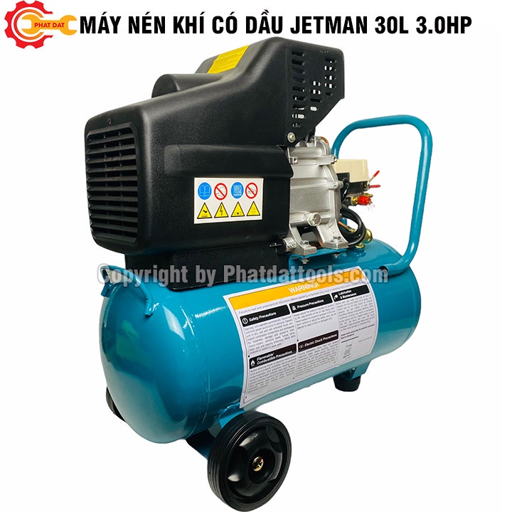 Máy Nén Khí Có Dầu JETMAN 30L- Công Suất 3.0HP - Động Cơ Êm Ái, Bền Bỉ - Lên Khí Siêu Nhanh - Bảo Hành 12 Tháng
