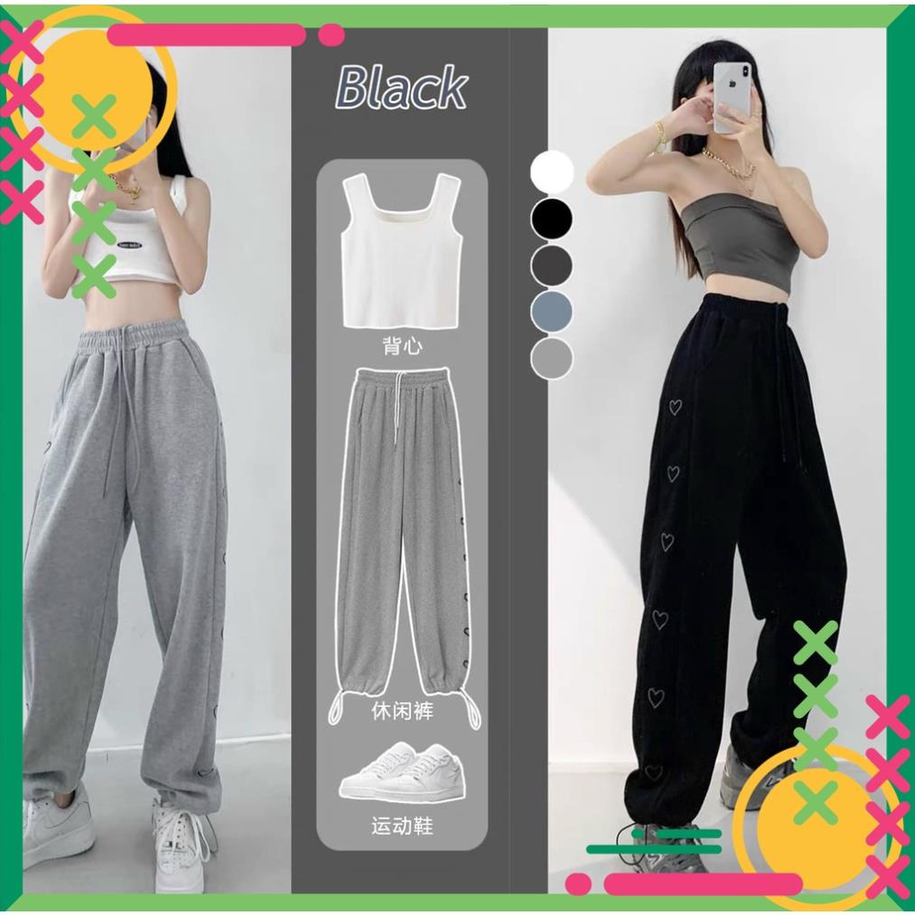 Quần jogger thể thao KA Closet có 2 màu Đen Trắng 2 size M, L chất umi đanh mịn không xù dầy