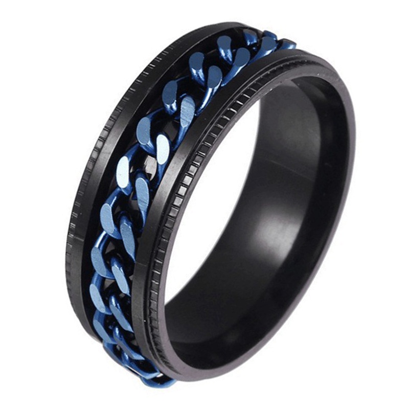 Nhẫn xoay bằng thép không rỉ giảm căng thẳng thời trang cho nam nữ