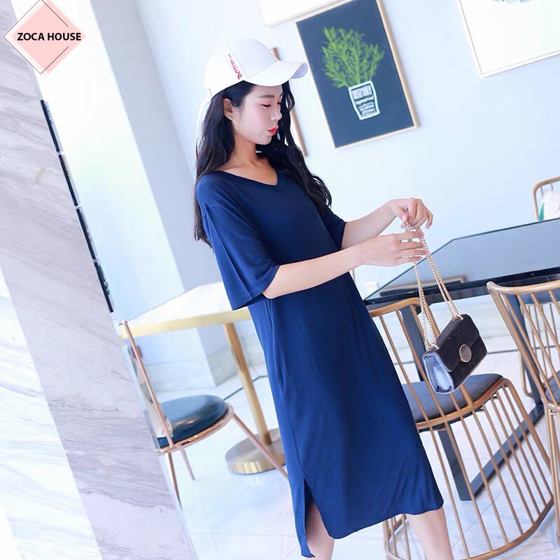 Váy xuông, đầm xuông dáng dài, váy thun cotton suông nữ co giãn 4 chiều_VS01_ZOCA | BigBuy360 - bigbuy360.vn