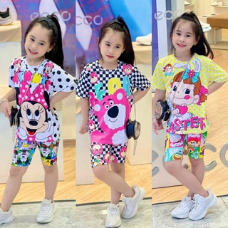 Bộ thun lạnh 3d bé gái size đại- đồ bộ trẻ em